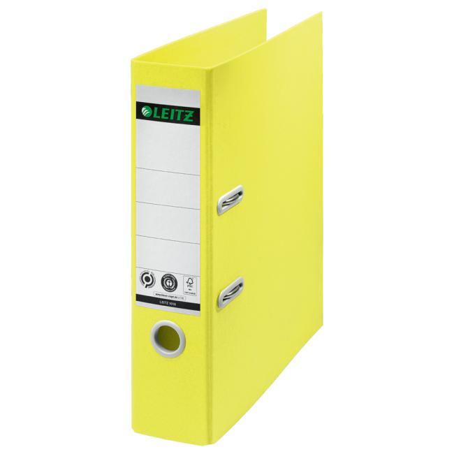 [ES180015] Leitz Hebelordner 180° Recycle 8 cm gelb
