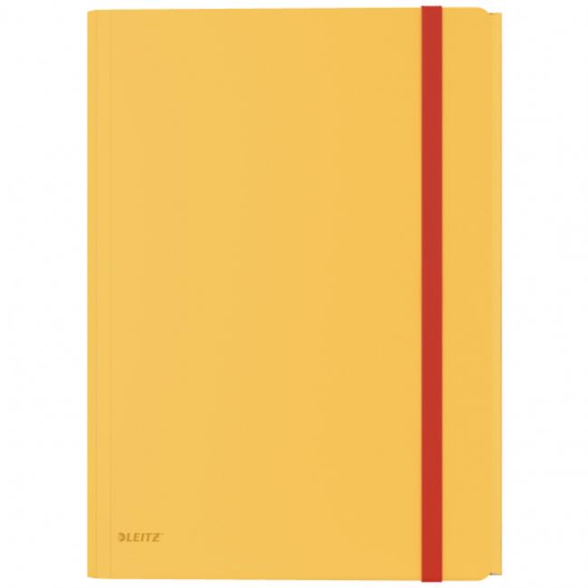 Kunststoffhülle mit Gummiband, Leitz Cosy Soft mit Innentasche, warmgelb