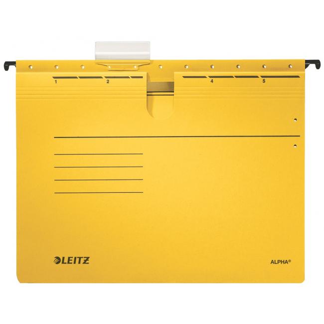 [ES198415] Leitz ALPHA Hängemappe mit Schnellbinder, gelb