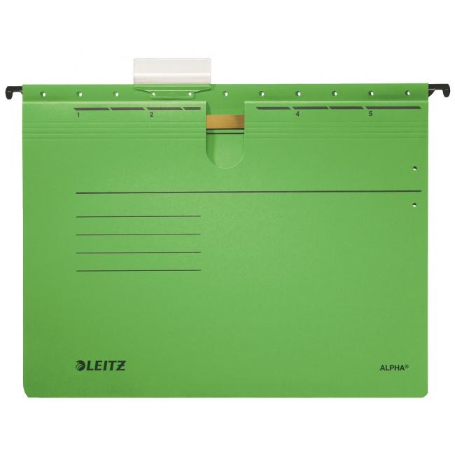 [ES198455] Leitz ALPHA Hängemappe mit Schnellbinder grün