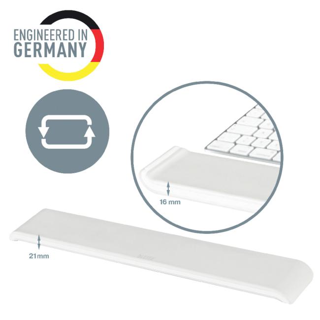 Leitz Cosy Ergo Verstellbare Handgelenkauflage für Tastatur, Grau