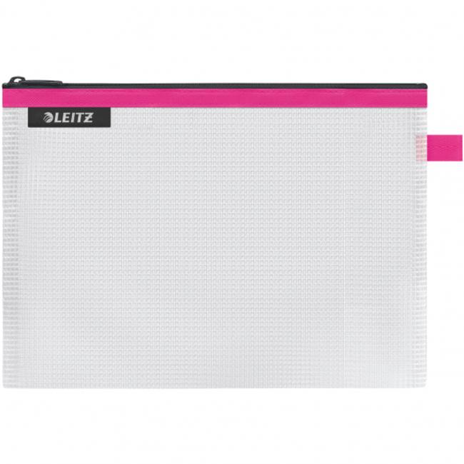 [ES250023] Leitz WOW Kunststoff-Reißverschlussetui, mittelrosa