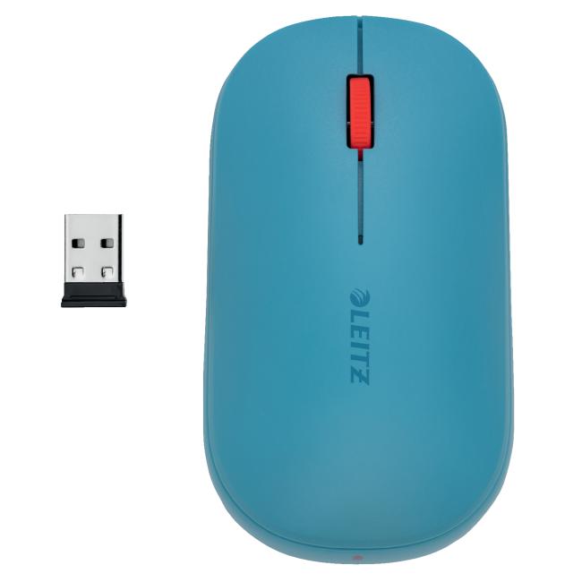 Leitz Cosy kabellose Maus, ruhiges Blau