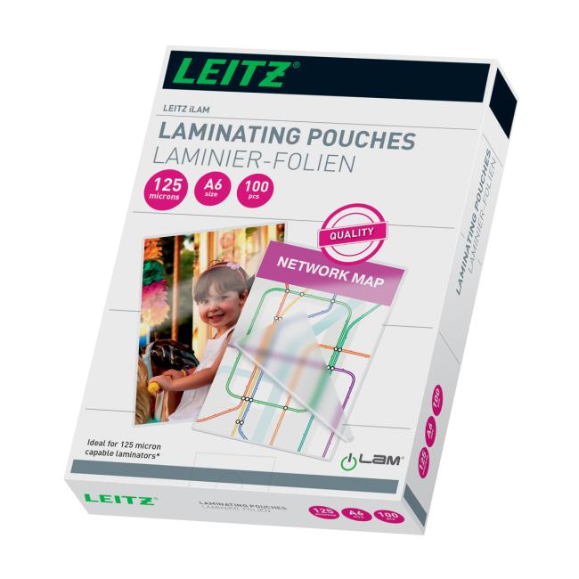 Leitz iLAM A6 Laminierfolien, 125 µm, 100 Stück