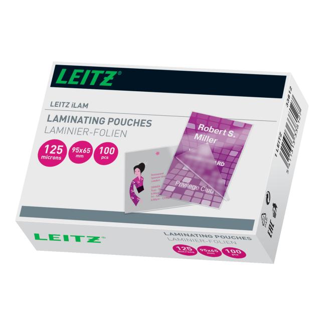 Laminierfolien Leitz iLAM 95 x 65 mm, 125 mic, 100 Stk