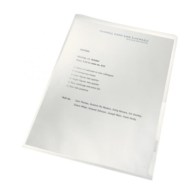 [ES401303] Leitz Recycle 'L' umweltfreundliche transparente Dokumentenmappe, 25 Stück