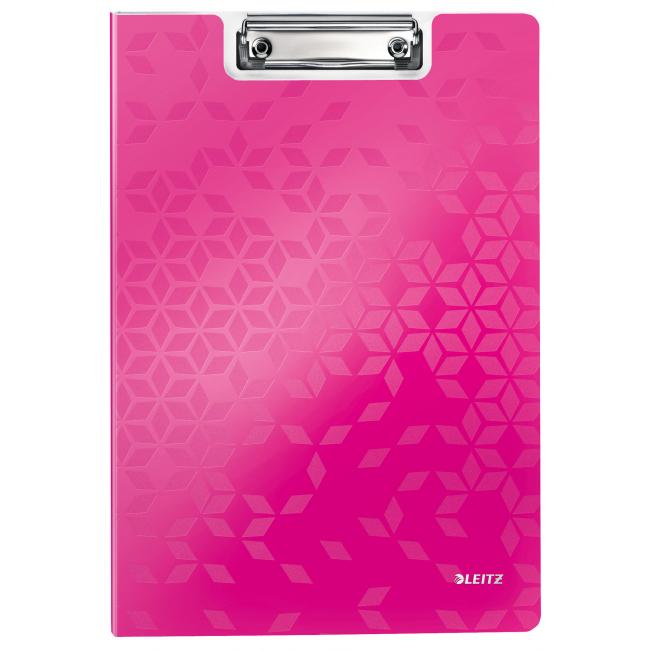 Leitz WOW Klemmbrett, aufklappbar, Metallic-Pink