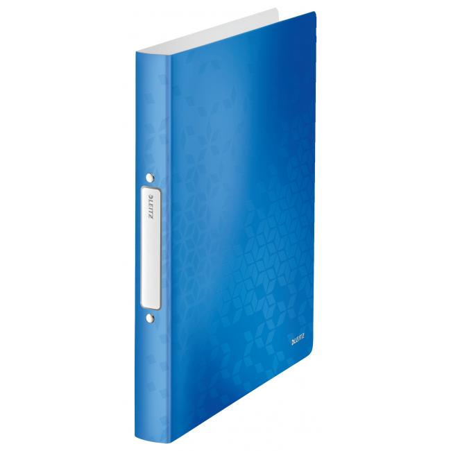 Leitz WOW 2-Ring-Ordner, komplett aus Kunststoff, blau