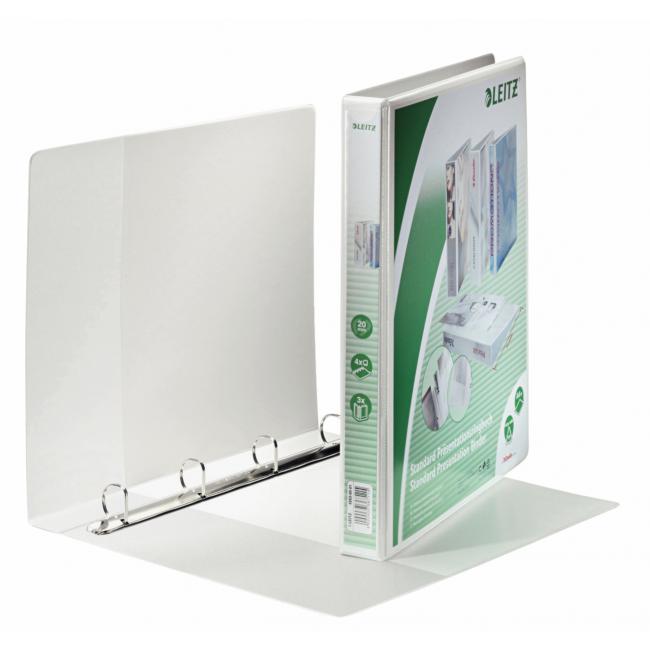 Präsentationsmappe Leitz 3,8 cm 4D-Ring A4 MAXI weiß