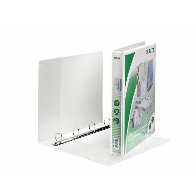 Präsentationsmappe Leitz 4,4 cm 4D-Ring A4 MAXI weiß