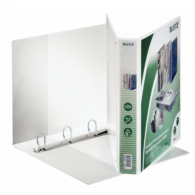 Präsentationsmappe Leitz 5 cm 4D-Ring A4 MAXI weiß