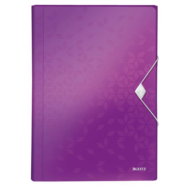 [ES458962] Leitz WOW Aktentasche aus Kunststoff mit Fächern, lila