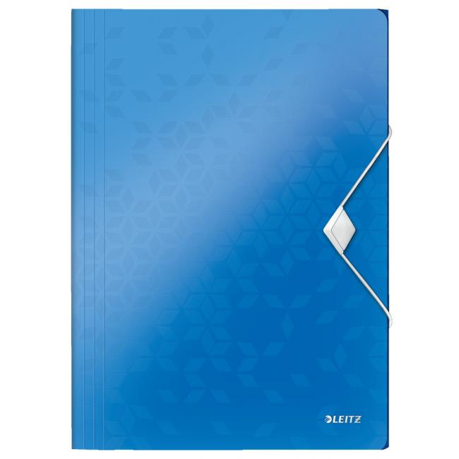 [ES459936] Kunststoffetui mit Gummiband, Leitz WOW Metallic-Blau