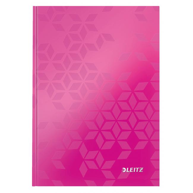 Leitz WOW A5 Notizbuch, 80 Blatt, liniert, rosa