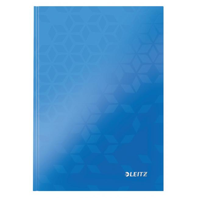 Leitz WOW A5 Notizbuch, 80 Blatt, liniert, blau