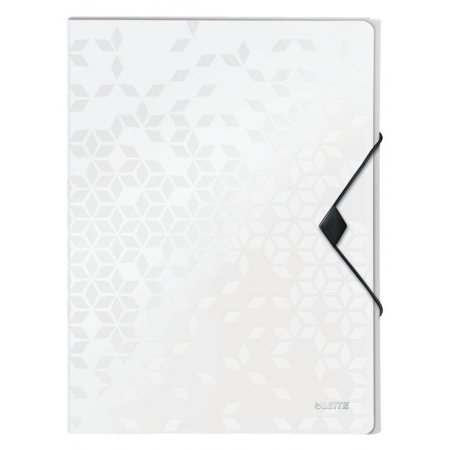 Kunststoffbox mit Gummiband Leitz WOW weiß