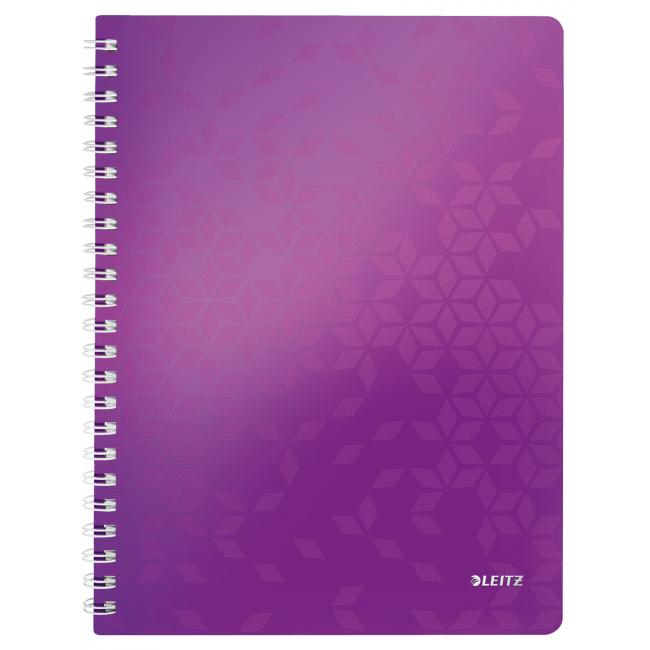 Leitz WOW A4 Notizblock, liniert, lila