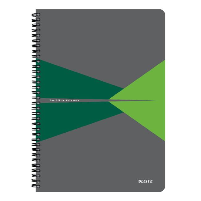 Leitz Office Card A4 Block, 90 Blatt, liniert, grün