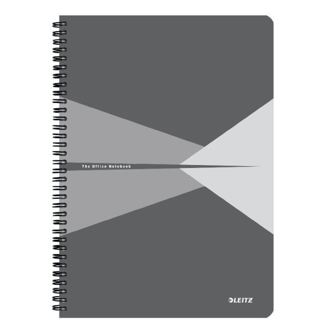 Leitz Office Card A4 Block, 90 Blatt, liniert, grau