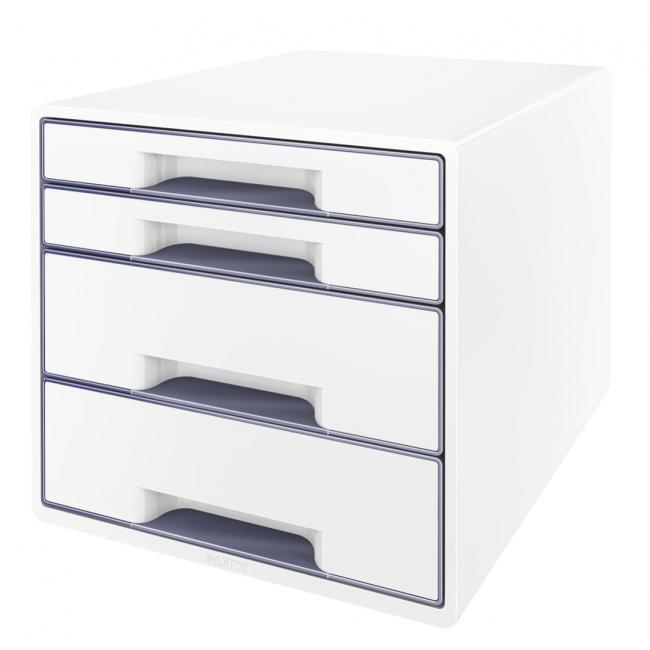 [ES521301] Leitz WOW Schubladenbox mit 4 Schubladen, grau