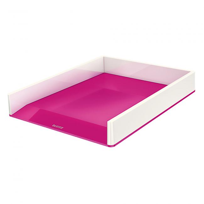 [ES536123] Leitz WOW Aktenordner weiß/metallic rosa