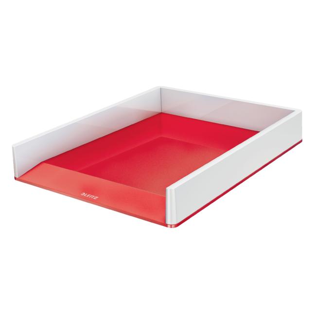 [ES536126] Leitz WOW Aktenordner weiß/rot