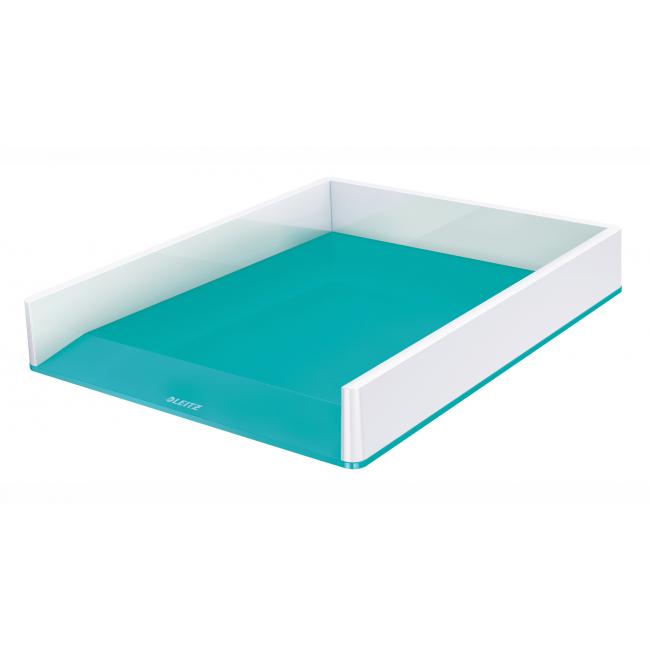 Leitz WOW Aktenhalter weiß/eisblau