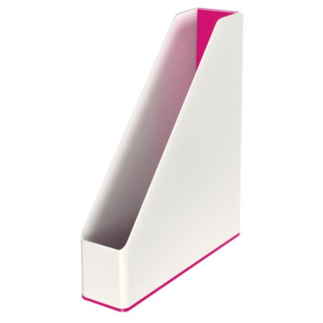 Leitz WOW Zeitschriftenständer weiß/metallic-rosa