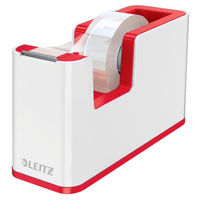 [ES536426] Leitz WOW Klebebandabroller weiß/rot