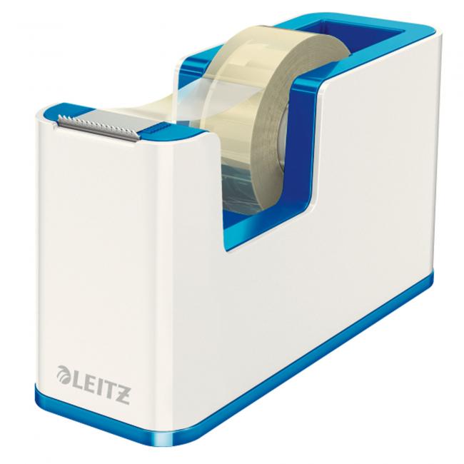 Leitz WOW Klebebandabroller weiß/metallic blau
