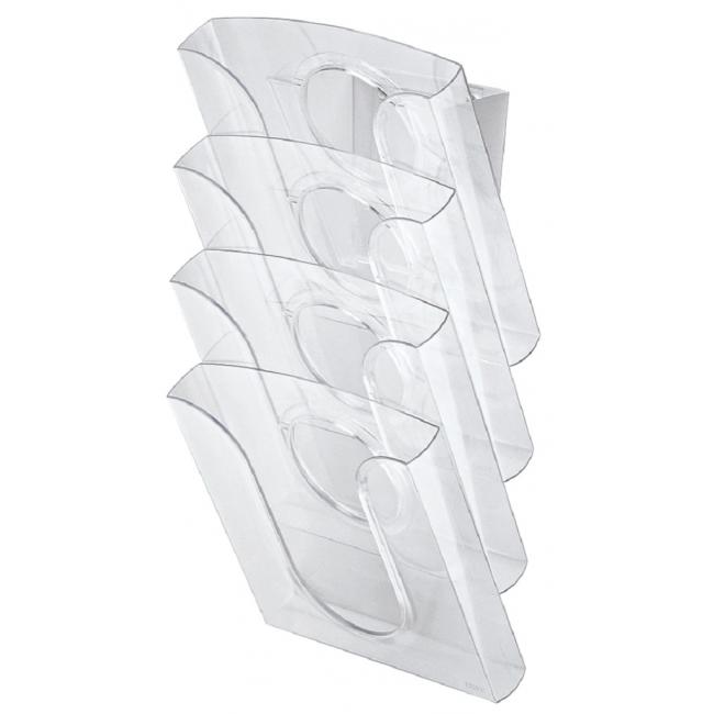 Präsentationsset mit 4 transparenten Tabletts