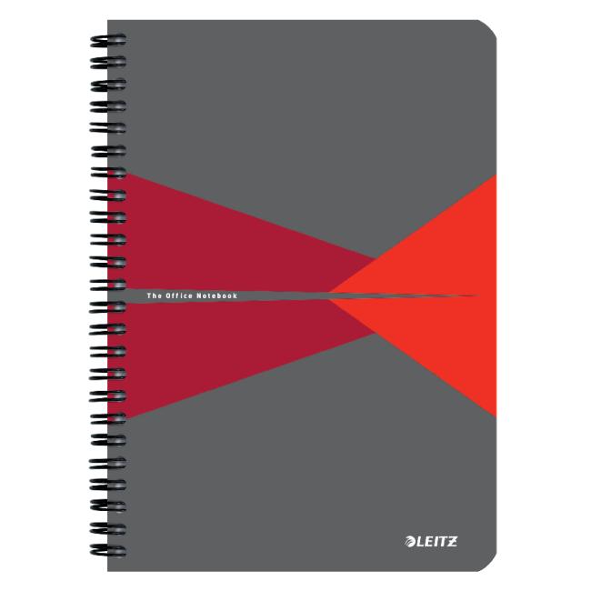 [ES591025] Leitz Office Card A5 Block, 90 Blatt, liniert, rot