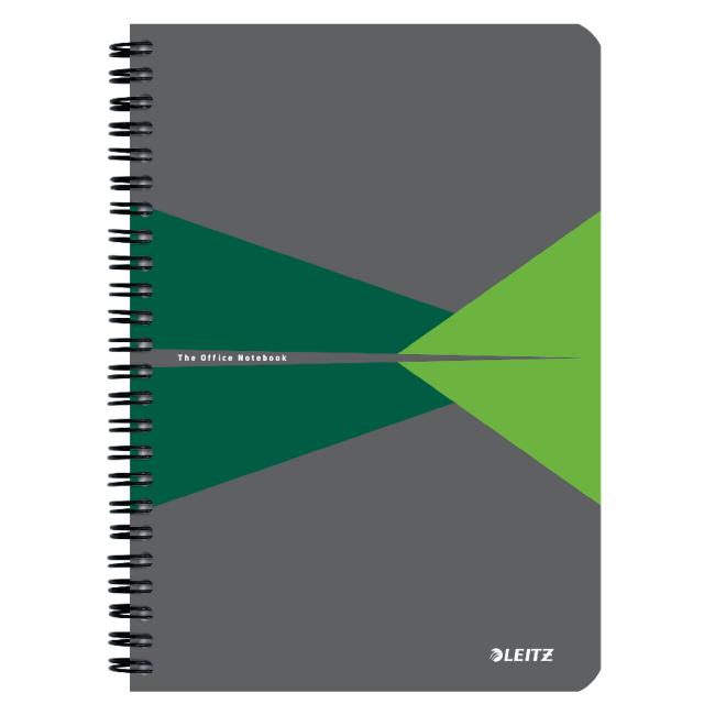 [ES591055] Leitz Office Card A5 Block, 90 Blatt, liniert, grün