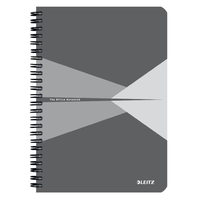 [ES591085] Leitz Office Card A5 Block, 90 Blatt, liniert, grau