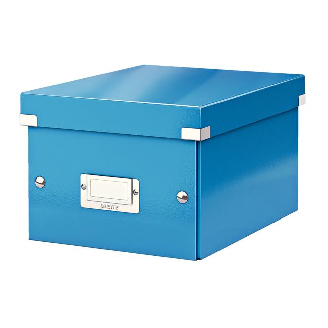 Kleine Click & Store-Box, metallisch blau