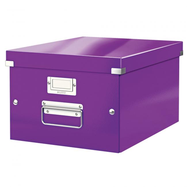 Mittlere Box Click & Store lila