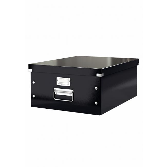Große A3 Click & Store Box, schwarz