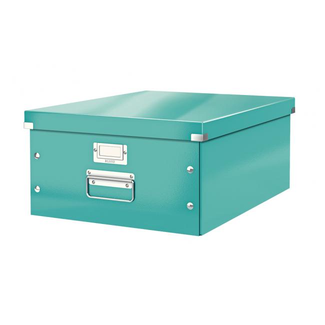 Große A3 Click & Store Box, eisblau
