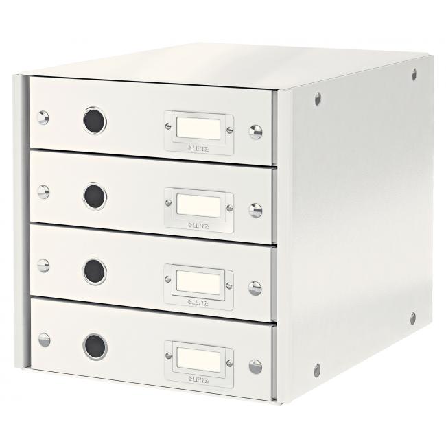[ES604901] Leitz Click & Store Schubladenbox mit 4 Schubladen, weiß