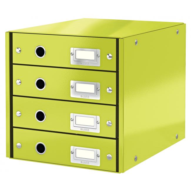 [ES604964] Leitz Click & Store Schubladenbox mit 4 Schubladen, grün