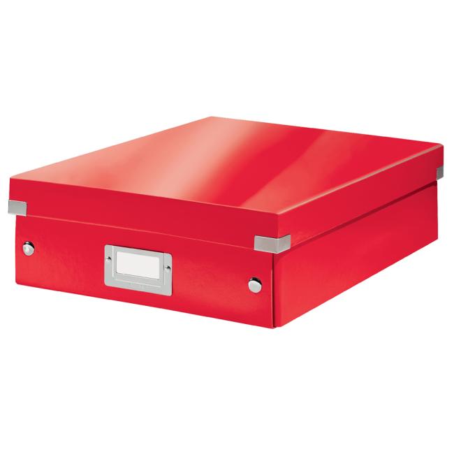 Click & Store mittelgroße Organisationsbox rot