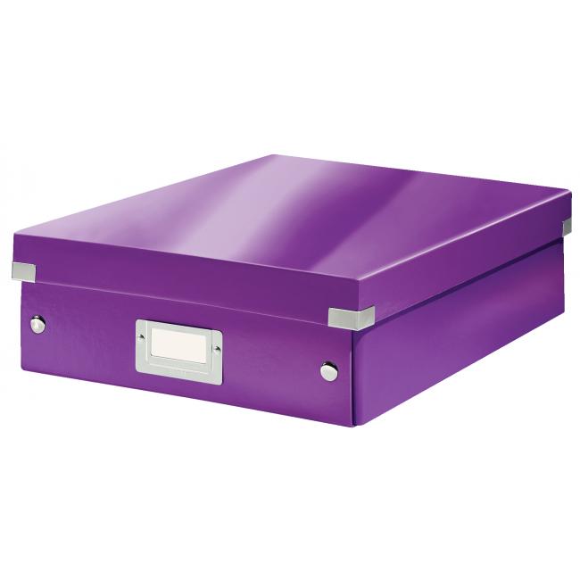 [ES605862] Click & Store Aufbewahrungsbox (mittelgroß) Lila