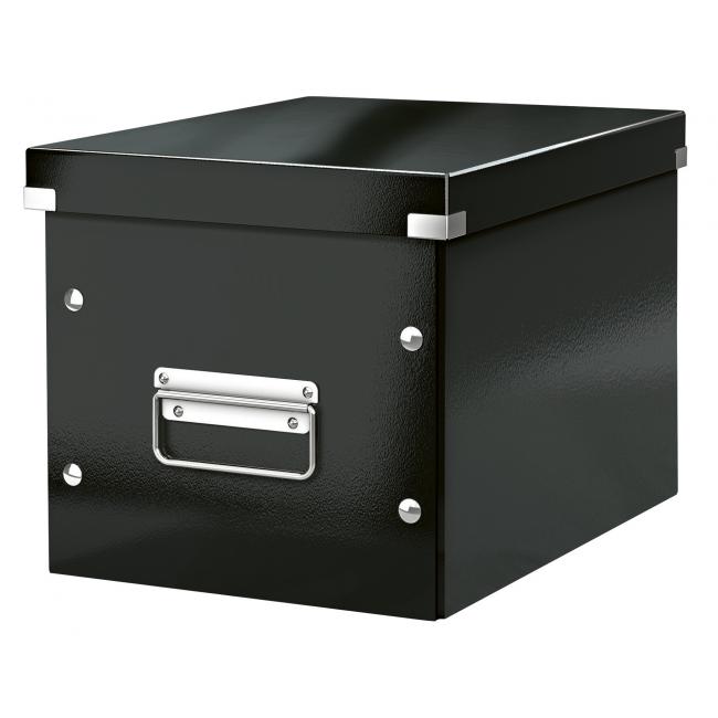 [ES610995] Quadratische Box A5 (M) Click & Store schwarz