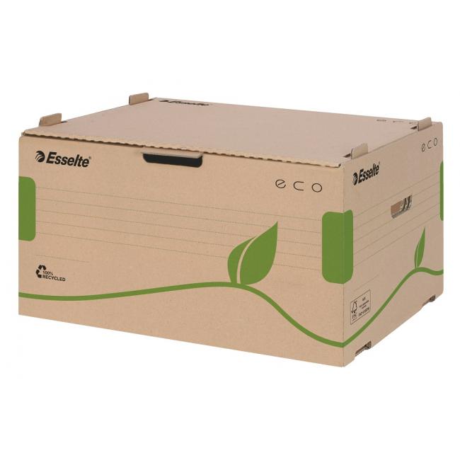Archivbox mit Frontöffnung, Esselte ECO braun, 340 x 259 x 439 mm