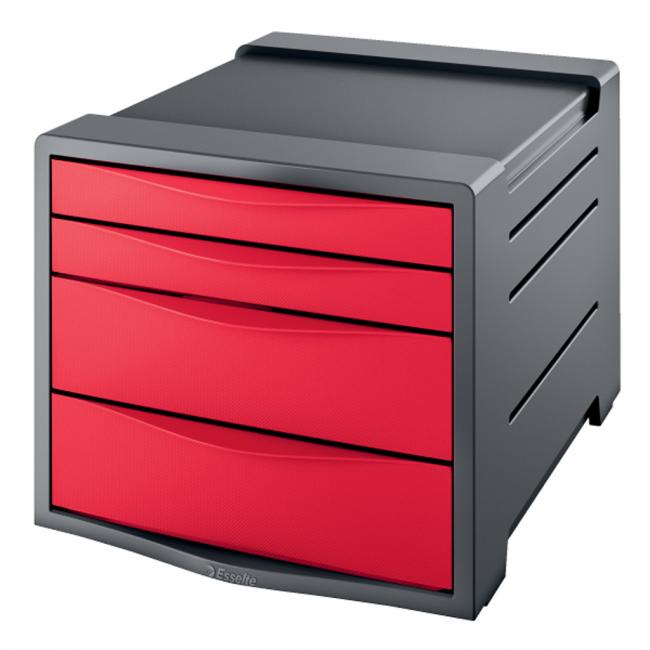 Schubladenbox Esselte VIVIDA rot
