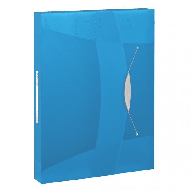 [ES624047] Kunststoffbox mit Gummiband, Esselte VIVIDA blau