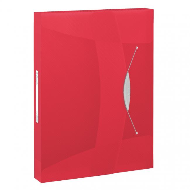 [ES624048] Kunststoffbox mit Gummiband Esselte VIVIDA rot