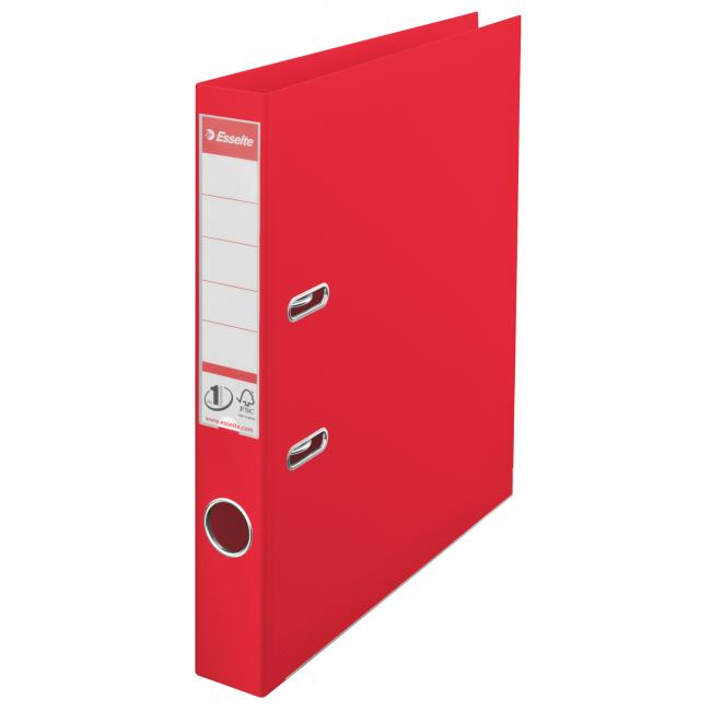 [ES624072] Hebelordner Esselte Nr. 1, komplett aus Kunststoff, 5 cm, VIVIDA rot