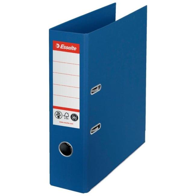 Hebelordner Esselte Nr. 1, Recyclingkarton, 7,5 cm, blau