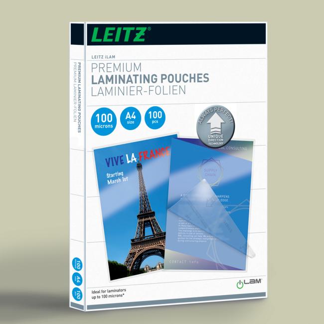 Leitz iLAM UDT A4 Laminierfolien, 100 µm, 100 Stück